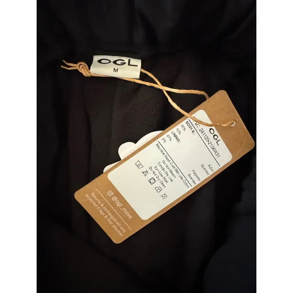 NWT OGL Waterproof Fleece Cargo Pants Black Snowpants Size Medium - Picture 9 of 9